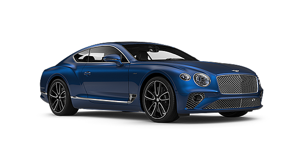 Bentley Bangkok Bentley GT Azure coupe in Sequin Blue paint front 34