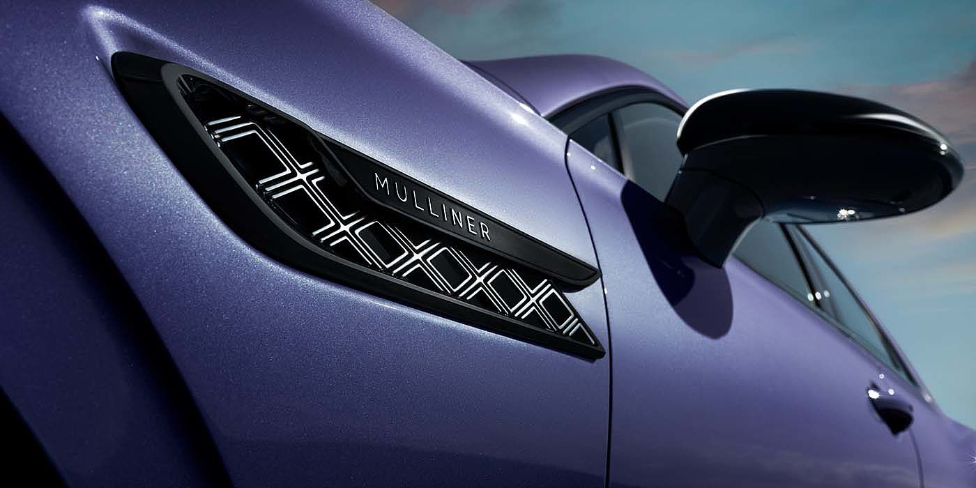 Bentley Bangkok Bentley Flying Spur Mulliner in Tanzanite Purple paint with Blackline Specification wing vent