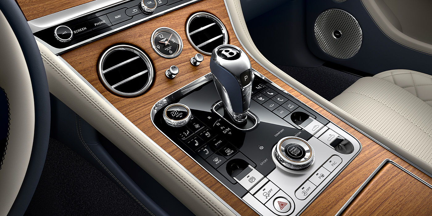 Bentley Bangkok Bentley Continental GTC Azure convertible front interior console detail