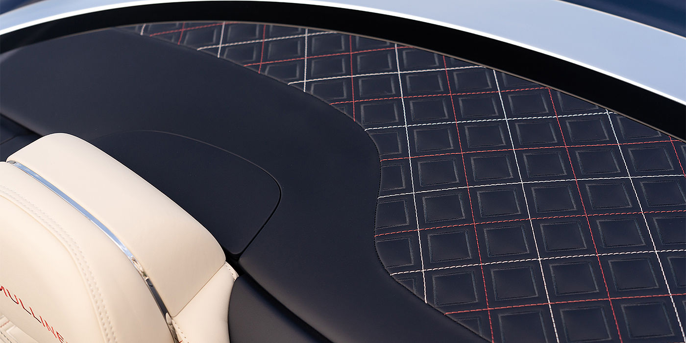 Bentley Bangkok Bentley Continental GTC Mulliner convertible seat and cross stitched tonneau cover